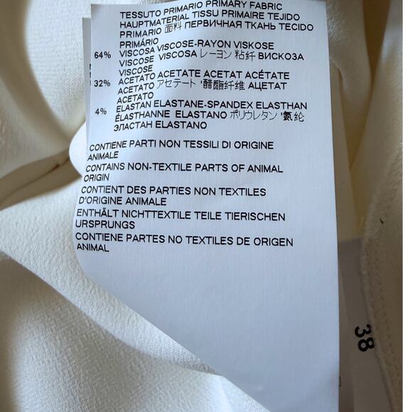 NWT DSQUARED2 Ivory Collared Long-Sleeve Jumpsuit – Size 38 (US S) Retail $1,665 - Picture 8 of 8